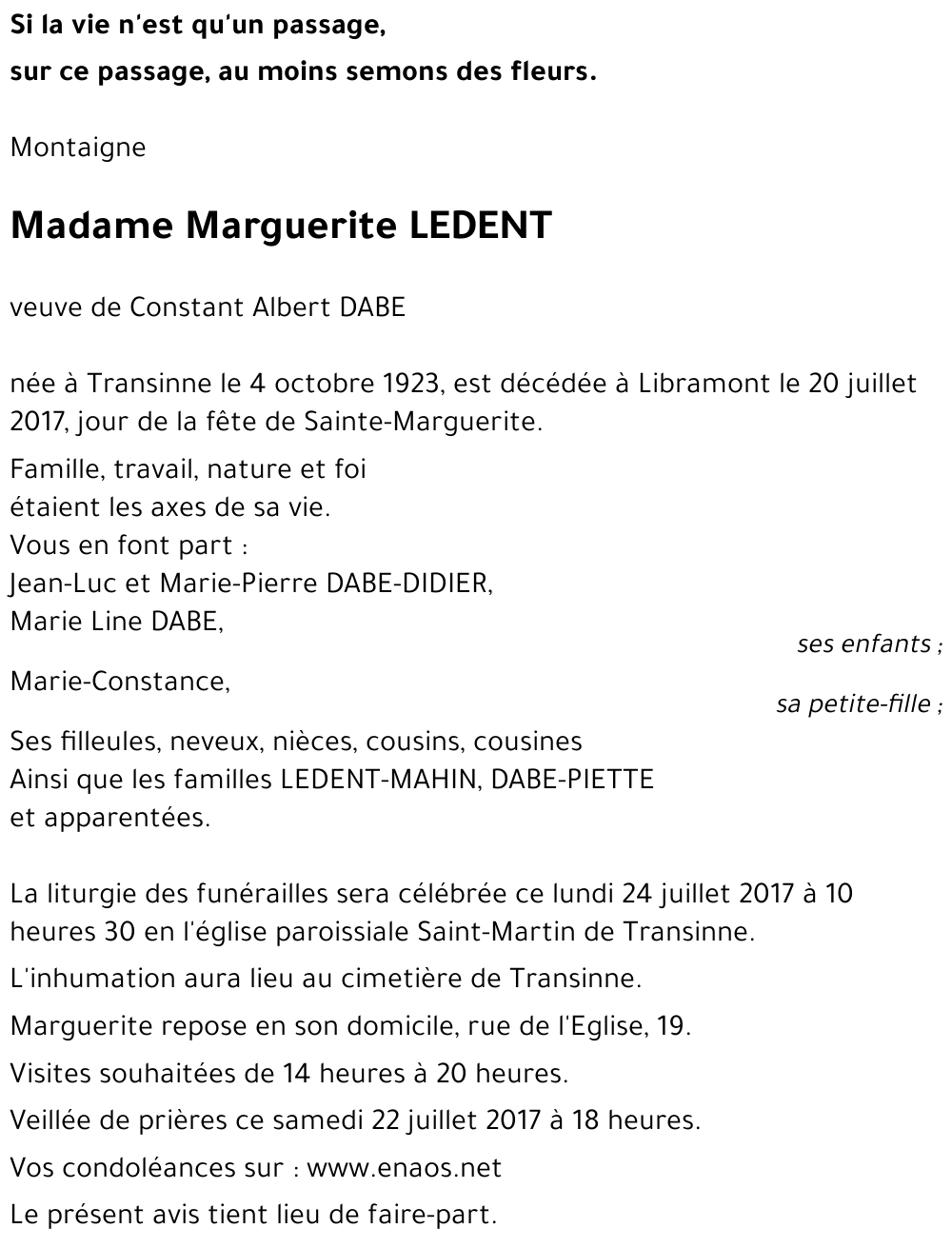 Margueritte LEDENT