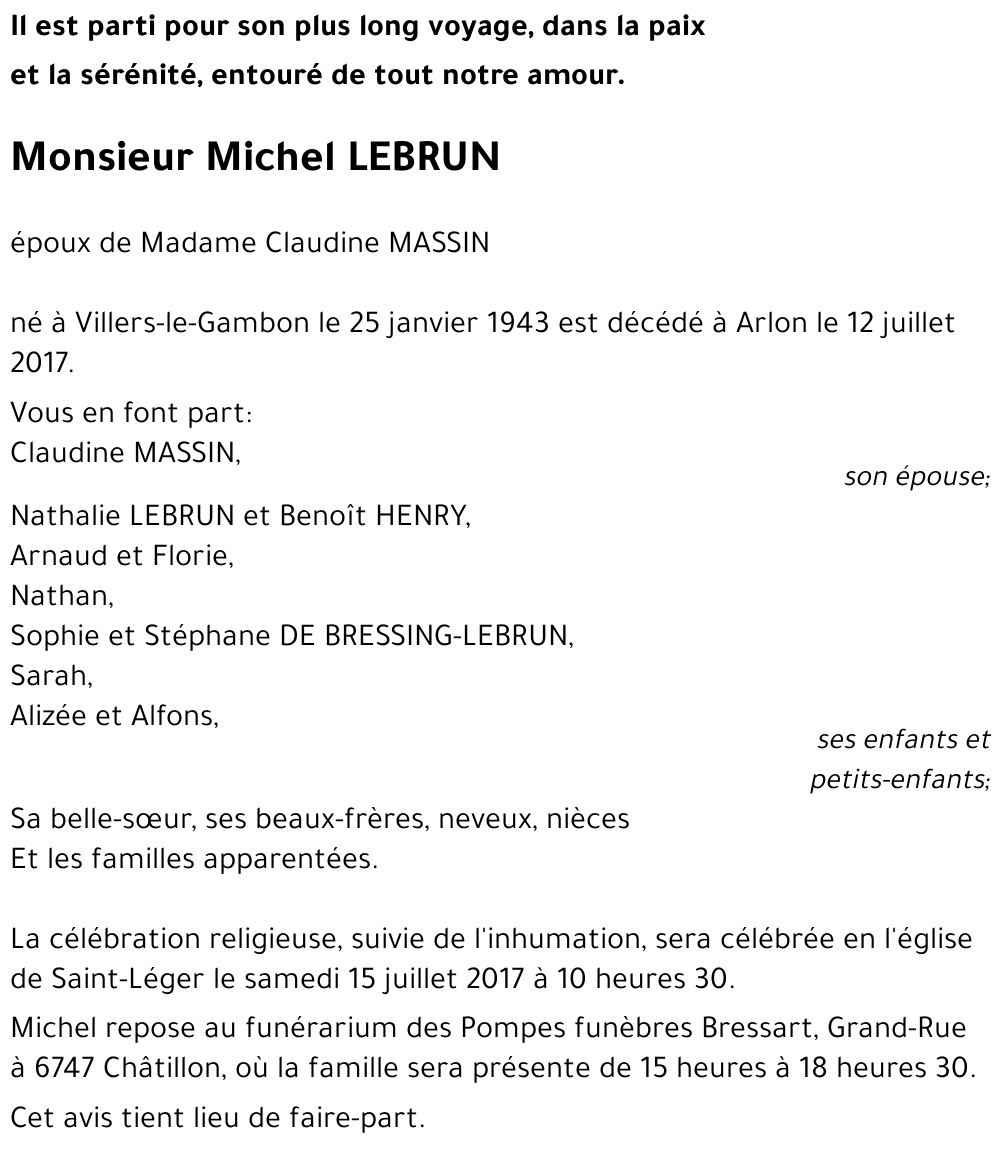 Michel LEBRUN 