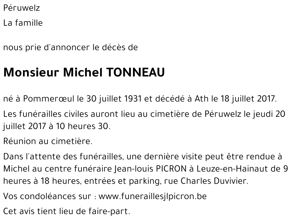 Michel TONNEAU