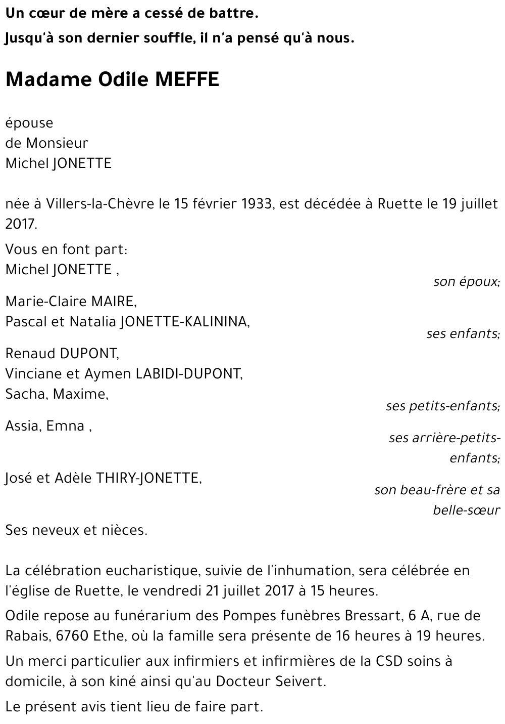 Odile MEFFE 