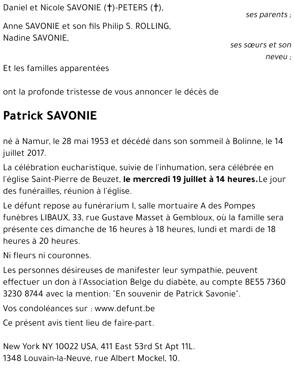 Patrick SAVONIE
