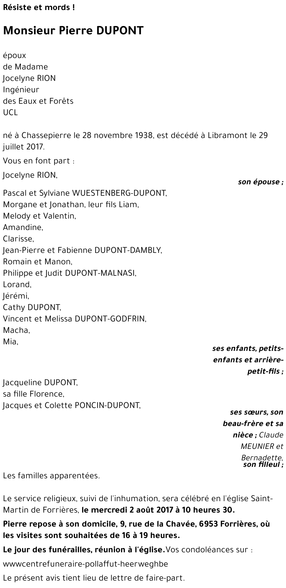 Pierre DUPONT