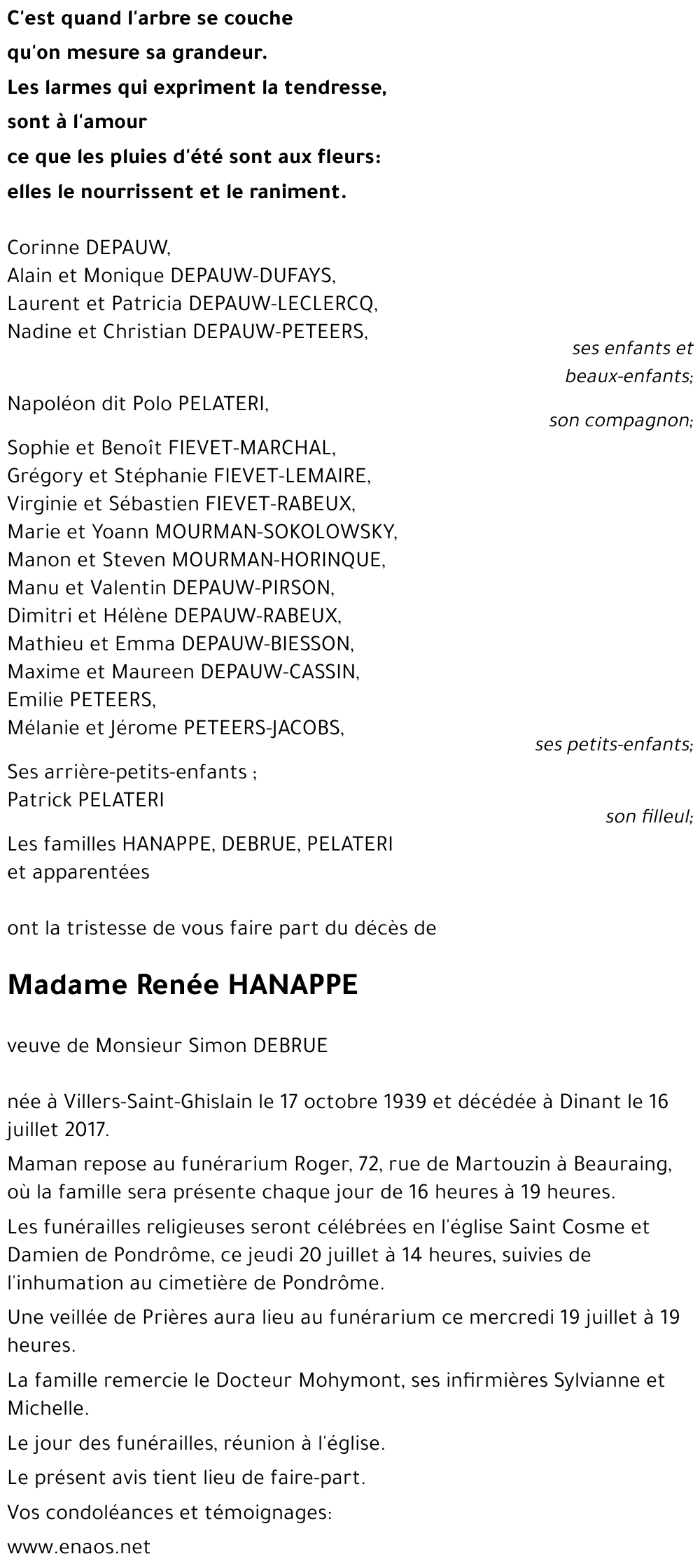 Renée HANAPPE