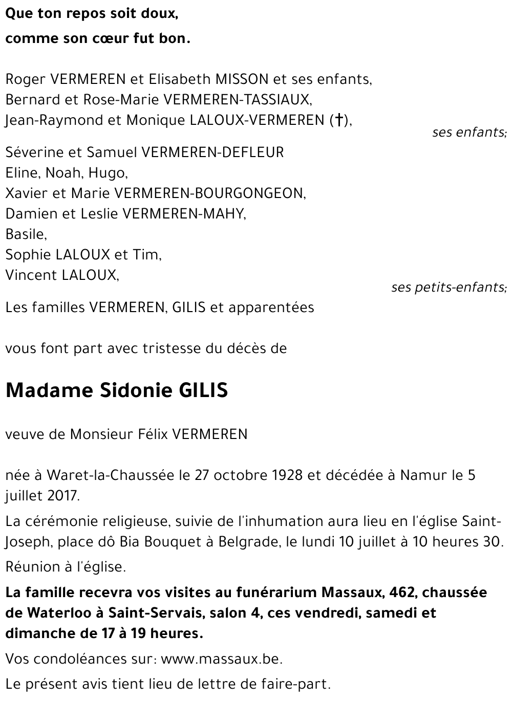 Sidonie GILIS