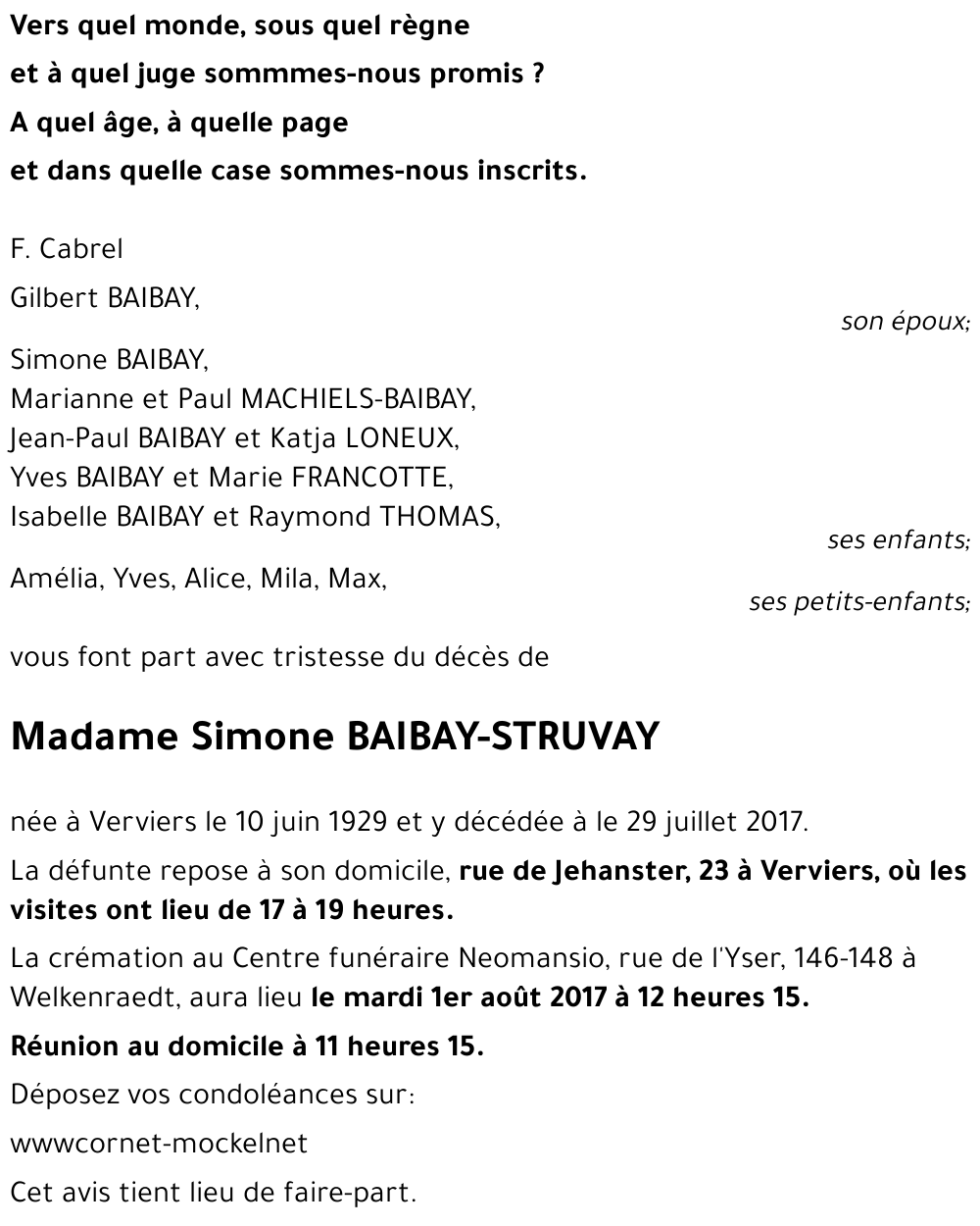 Simone STRUVAY