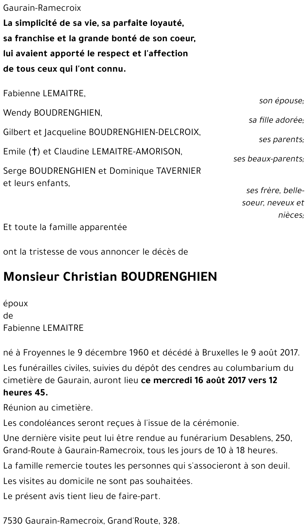 Christian BOUDRENGHIEN