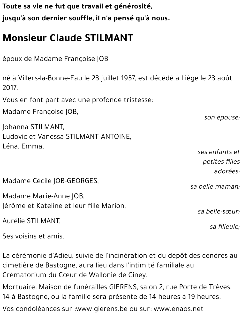 Claude STILMANT