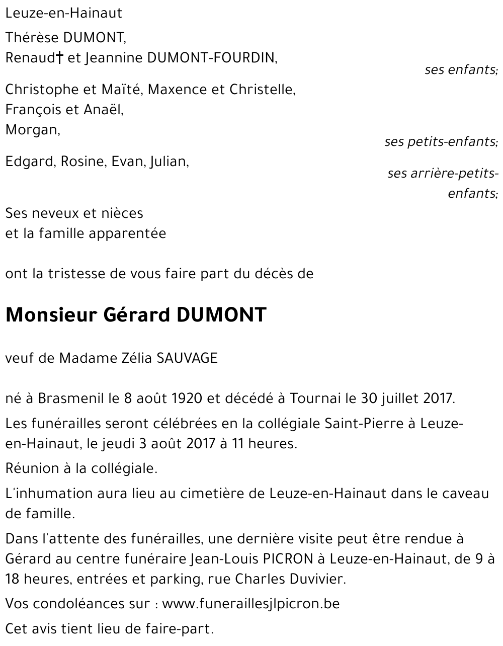 Gérard DUMONT