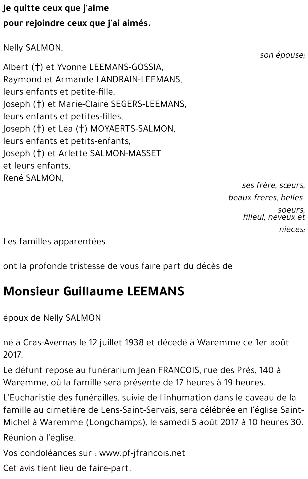 Guillaume LEEMANS