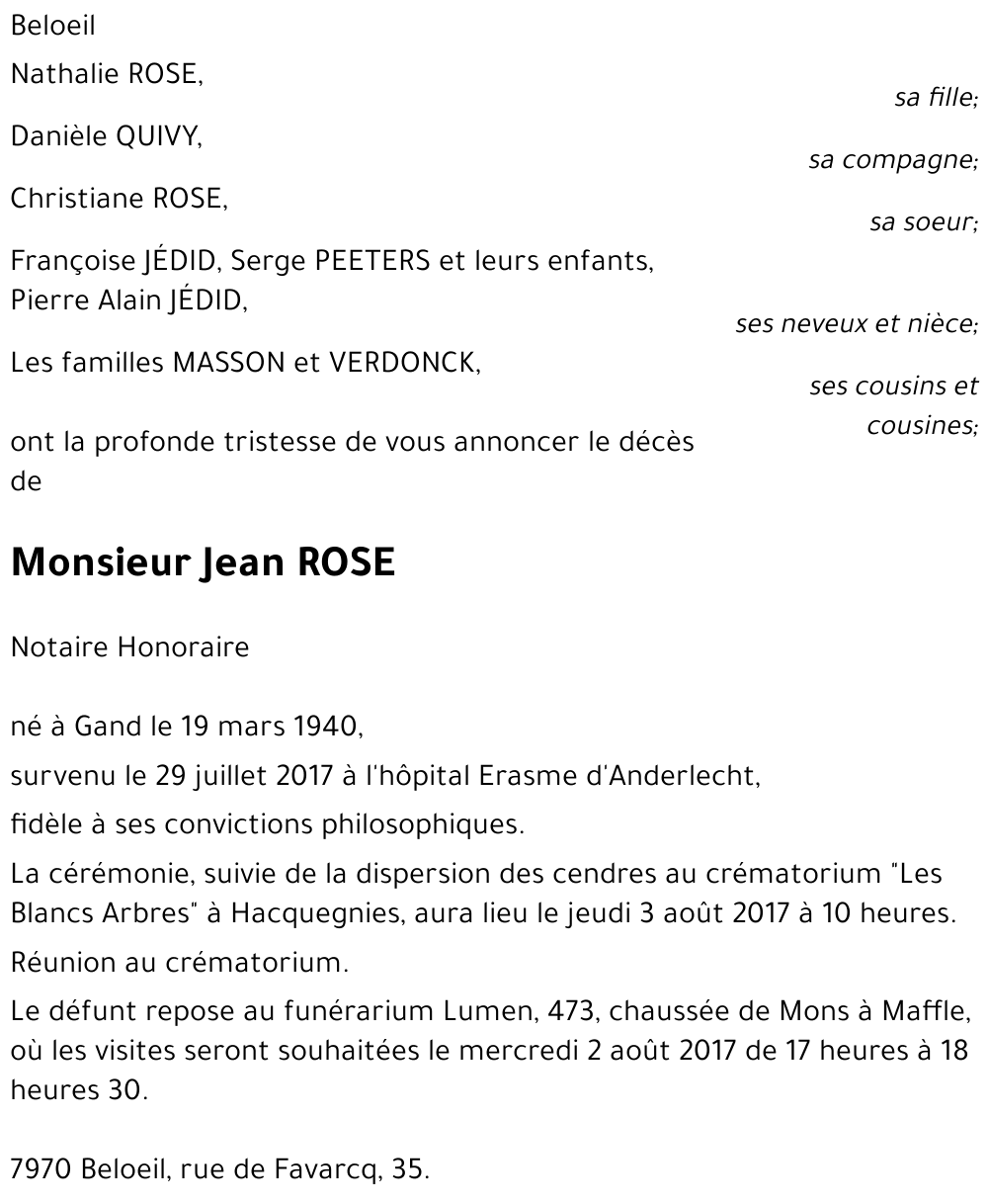 Jean ROSE