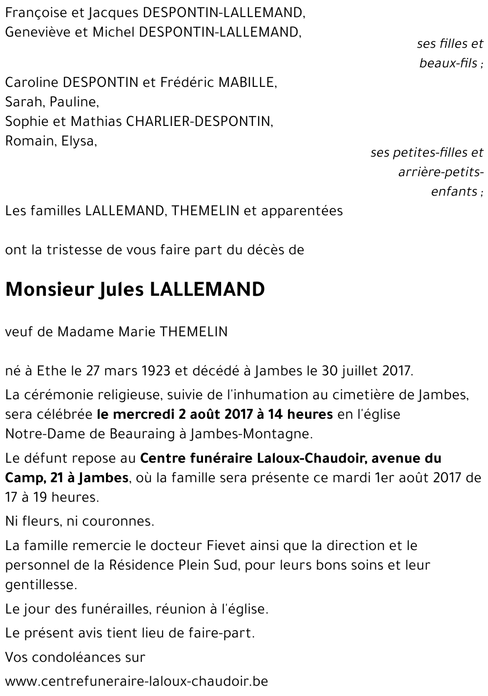 Jules LALLEMAND