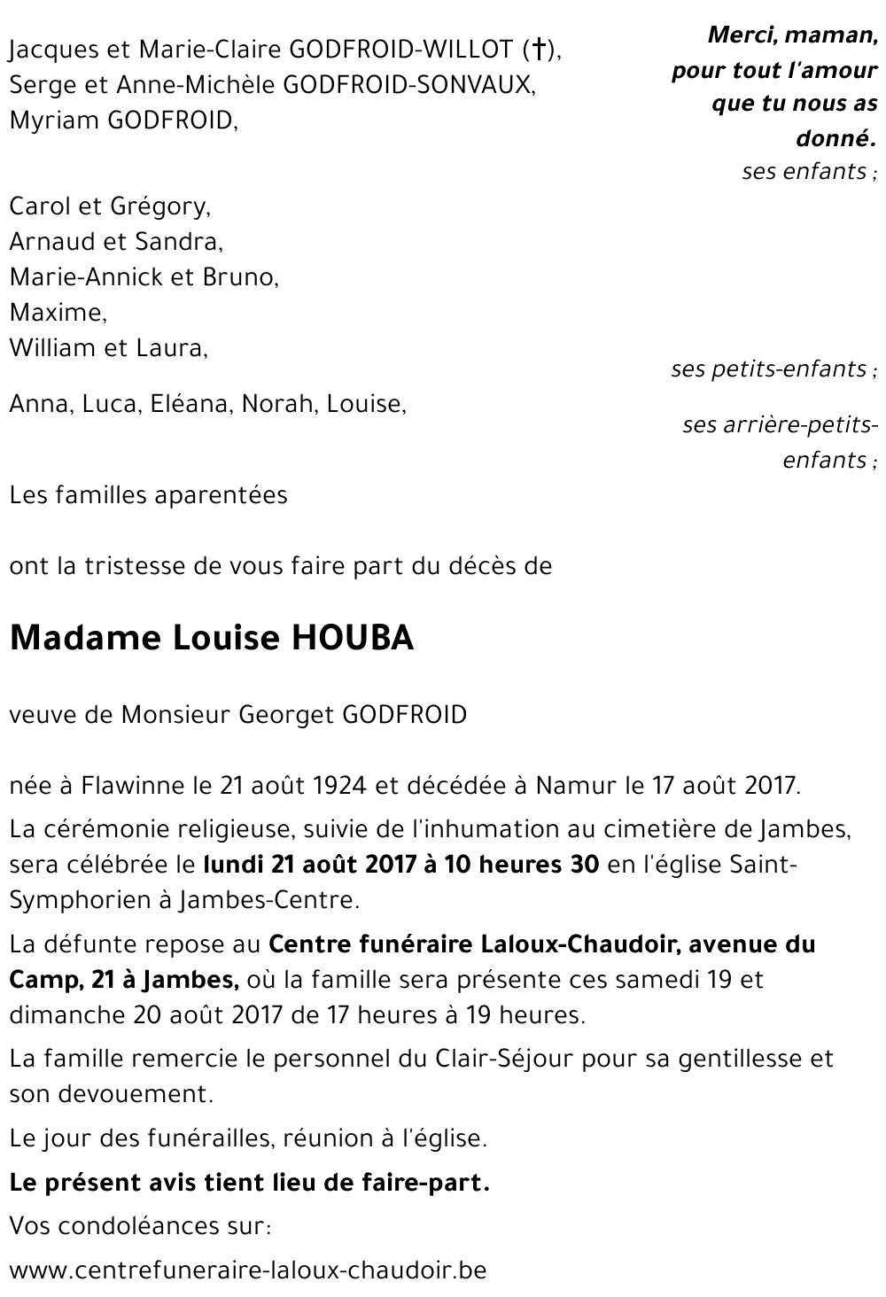 Louise HOUBA