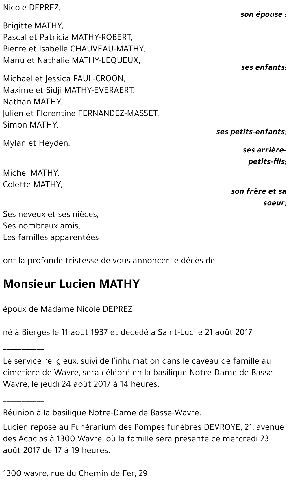 Lucien MATHY