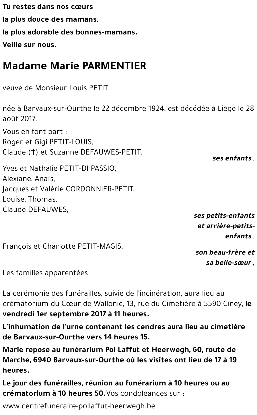 Marie PARMENTIER