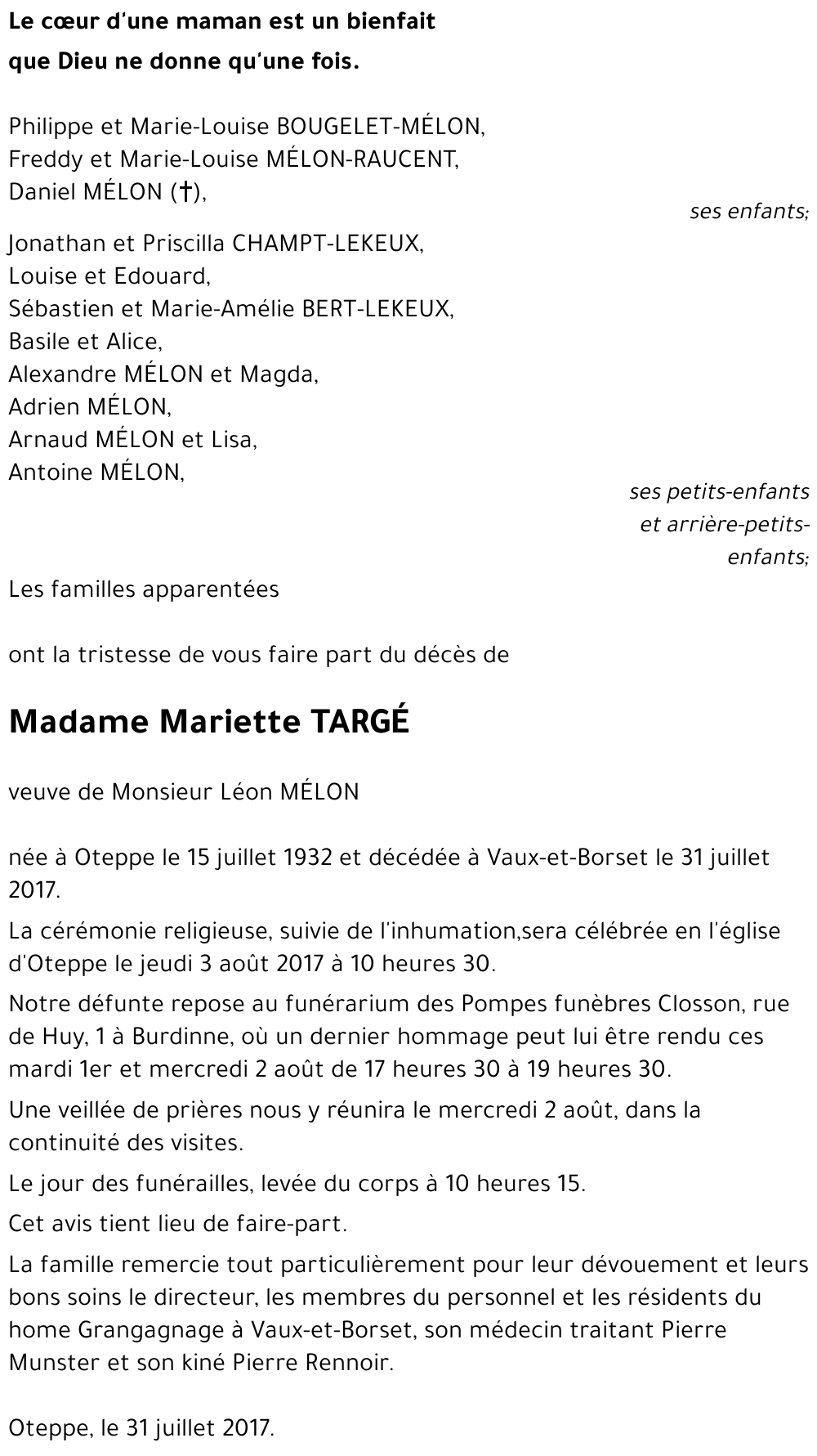 Mariette TARGÉ