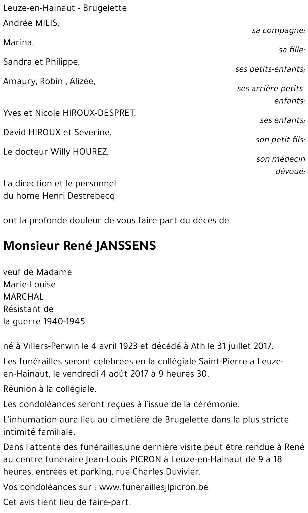 René JANSSENS