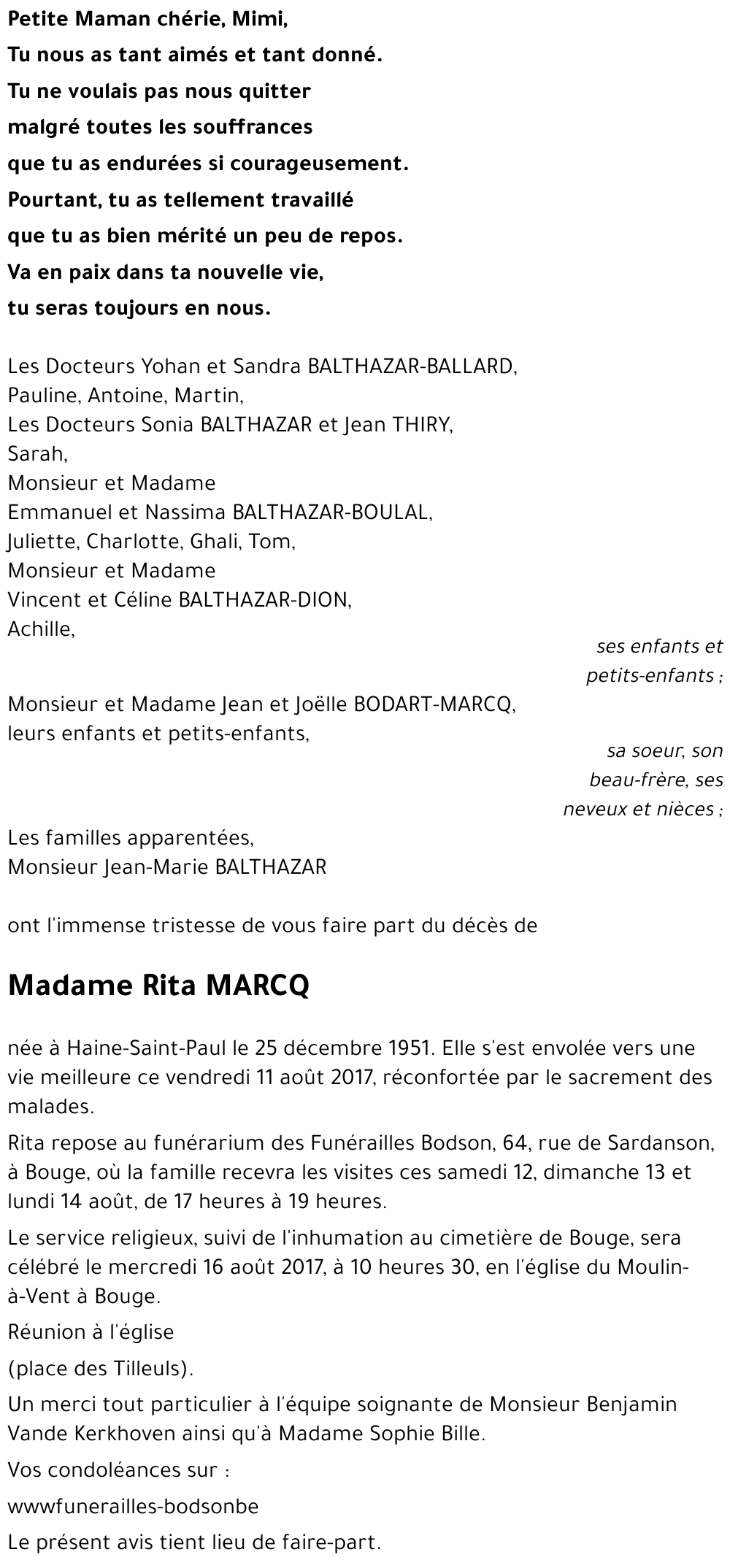 Rita MARCQ