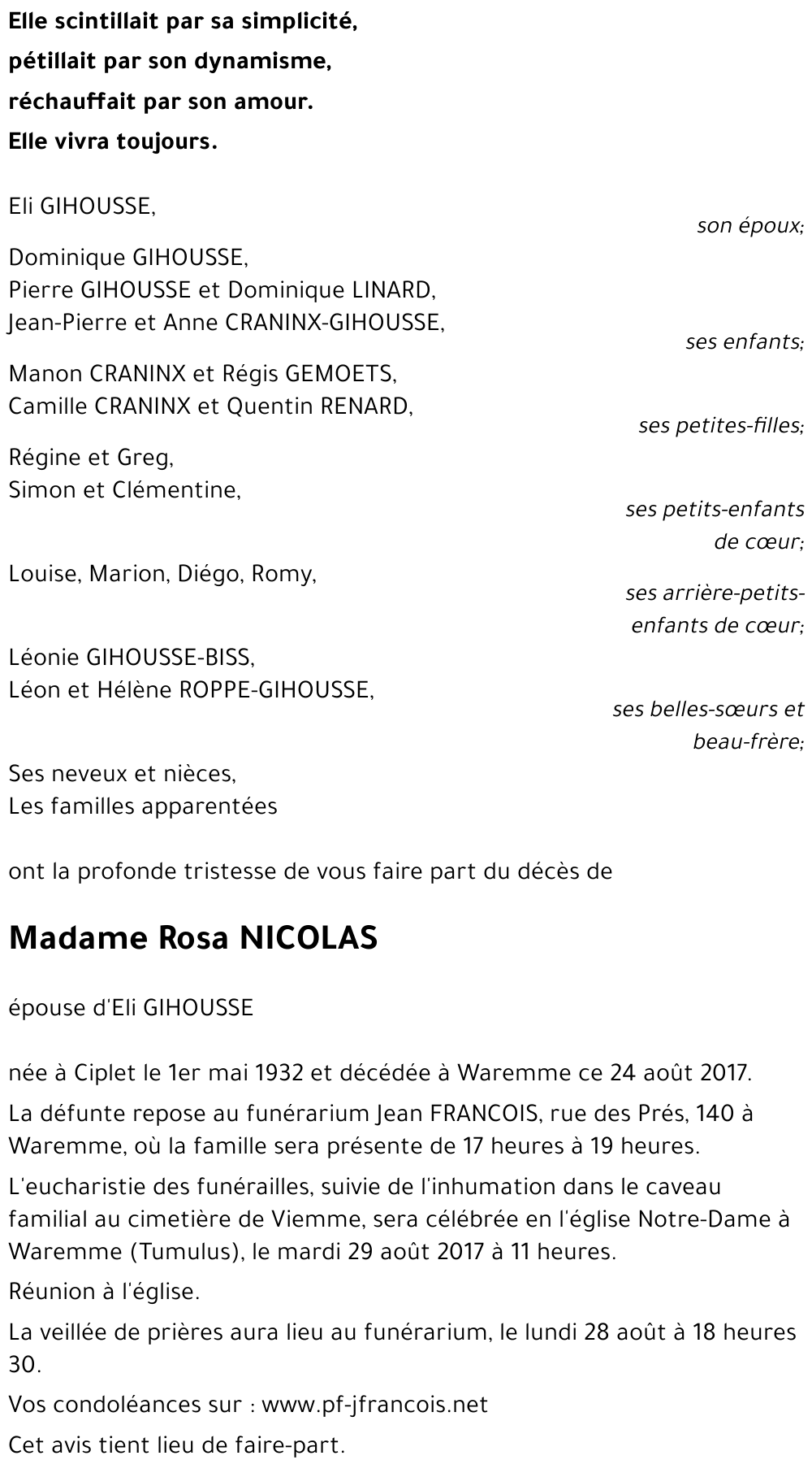 Rosa NICOLAS