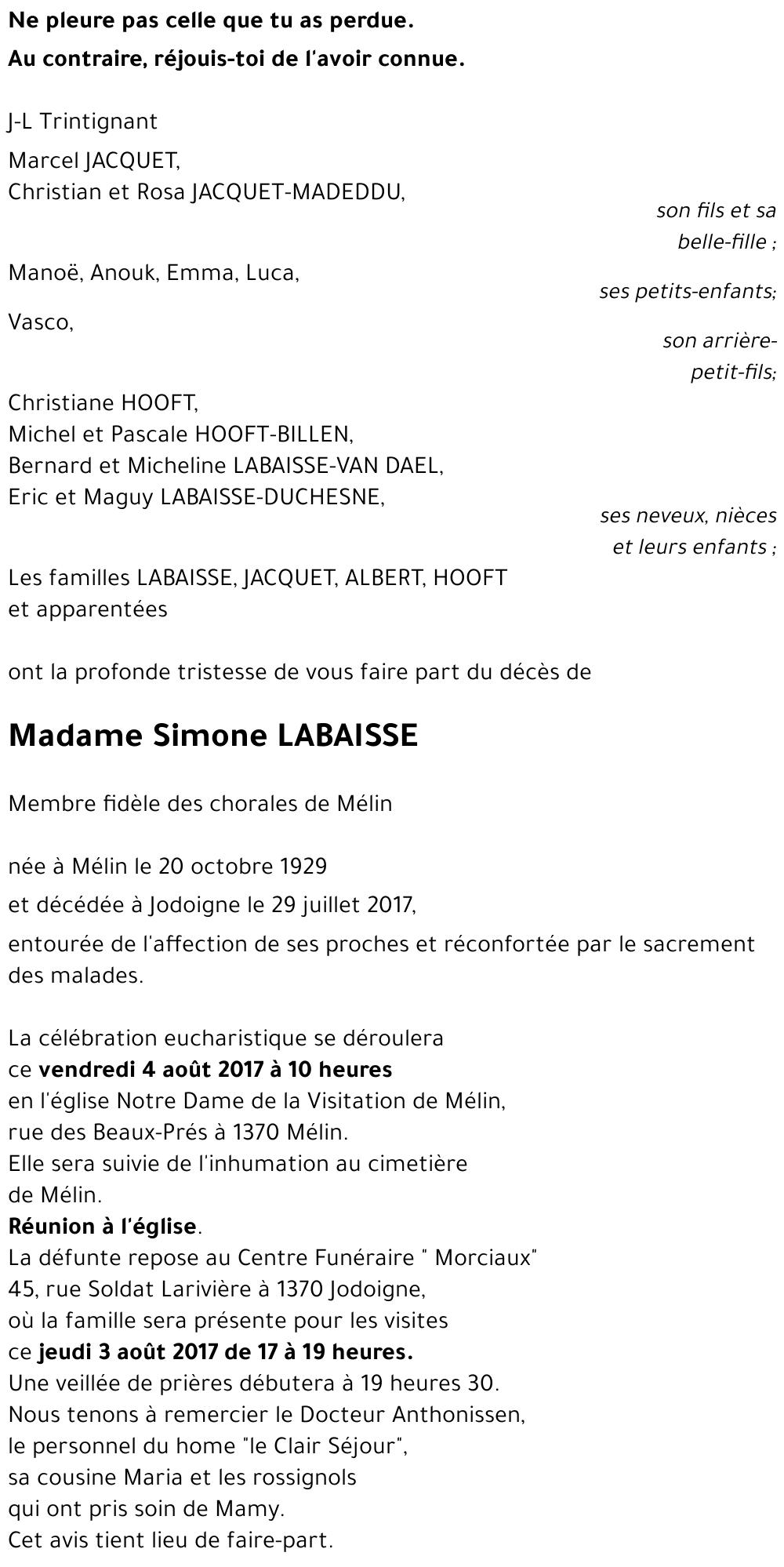 Simone LABAISSE