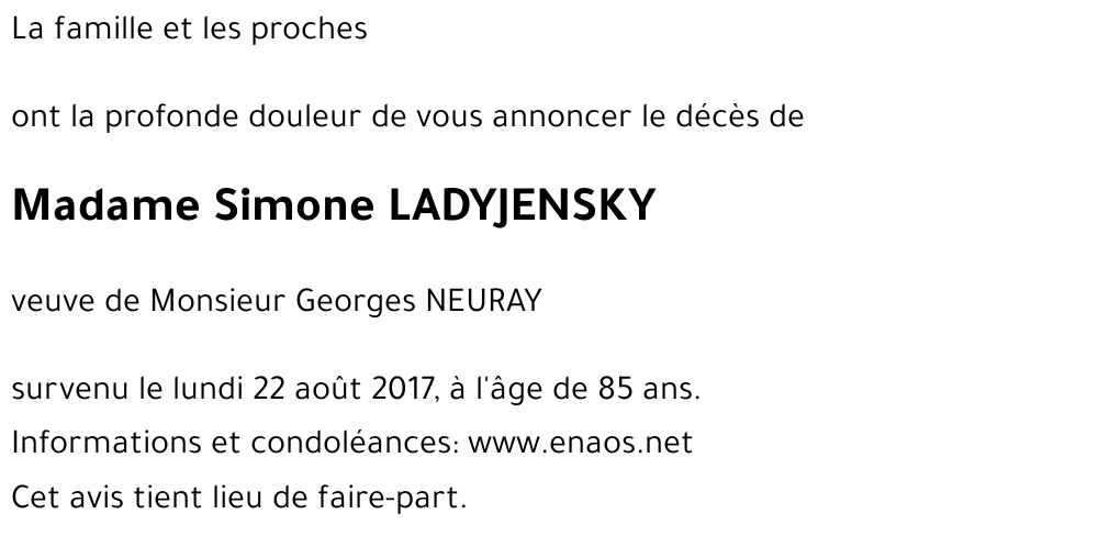 Simone LADYJENSKY