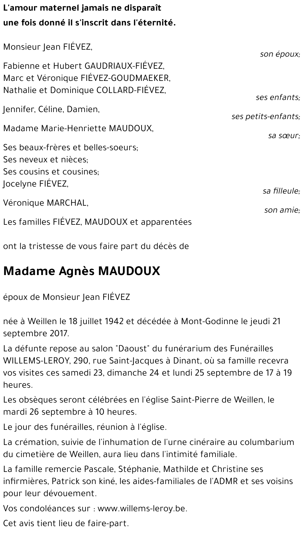Agnès MAUDOUX