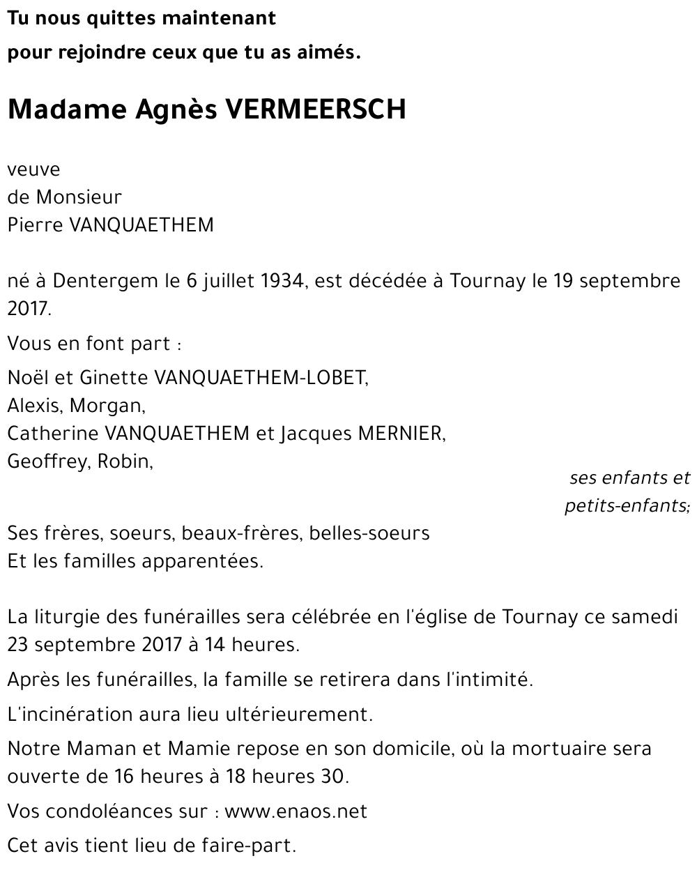 Agnès VERMEERSCH