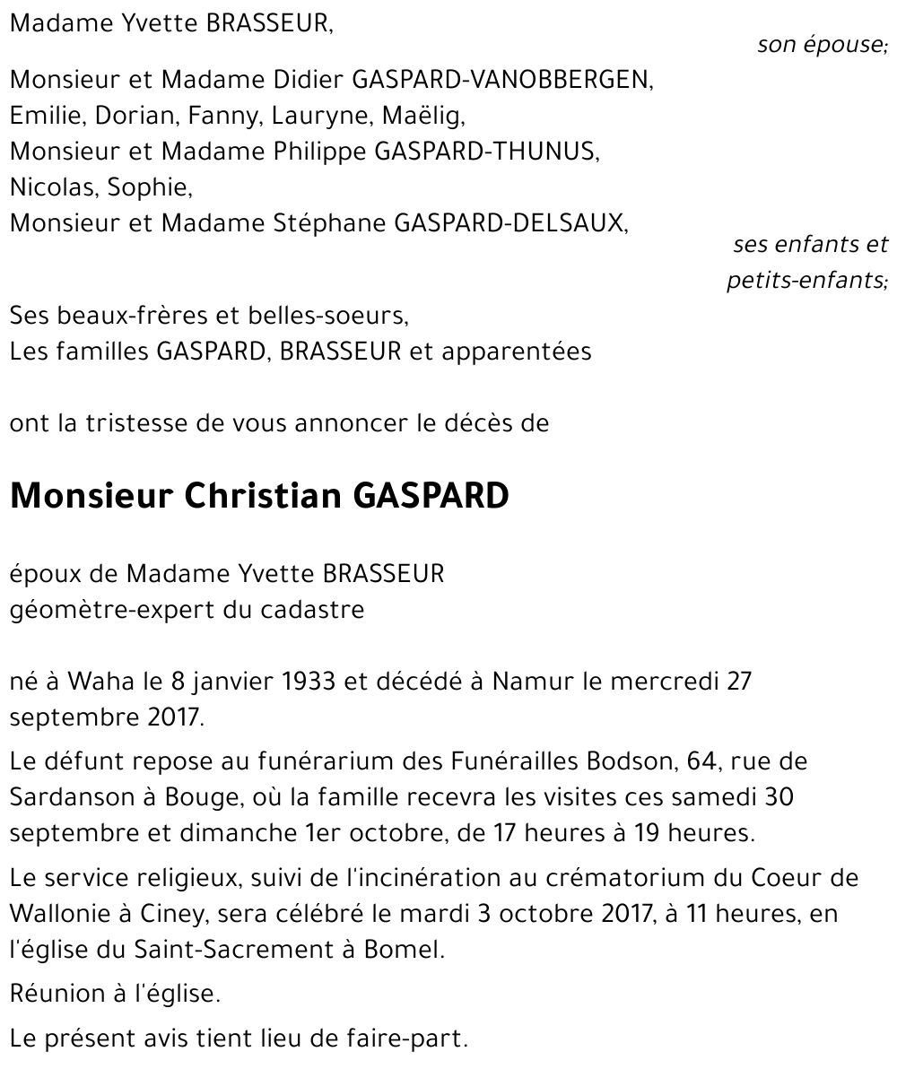 Christian GASPARD