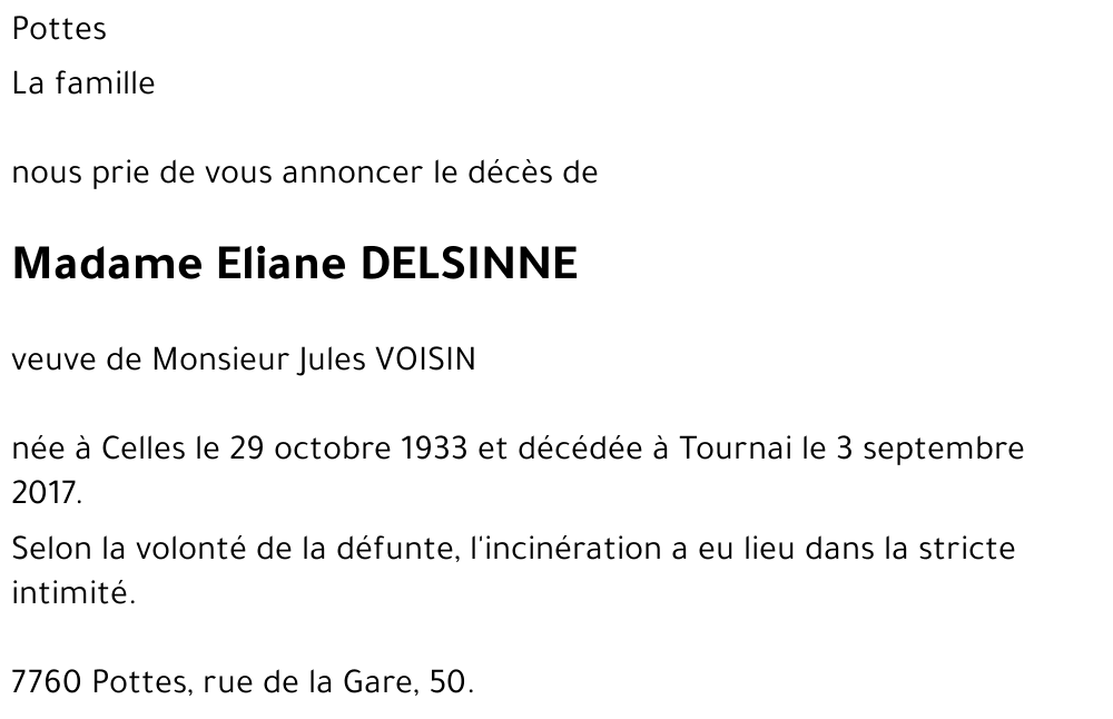 Eliane DELSINNE