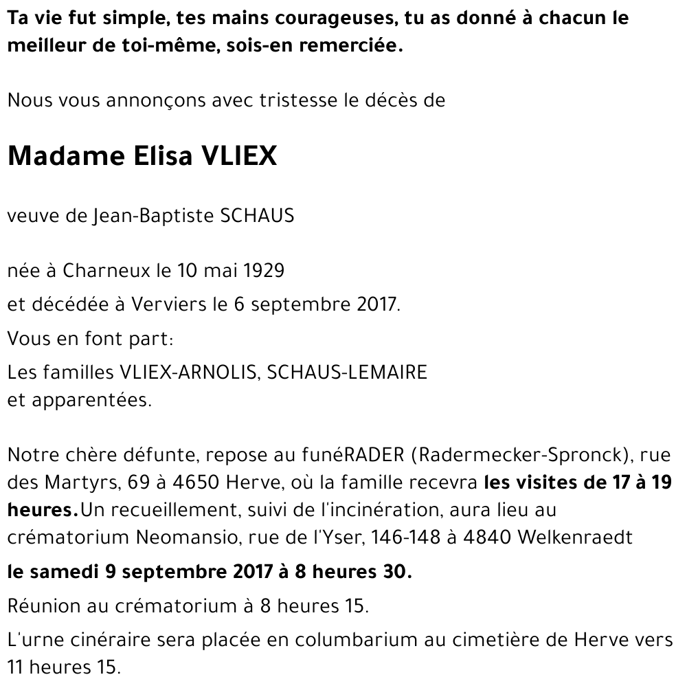 Elisa VLIEX