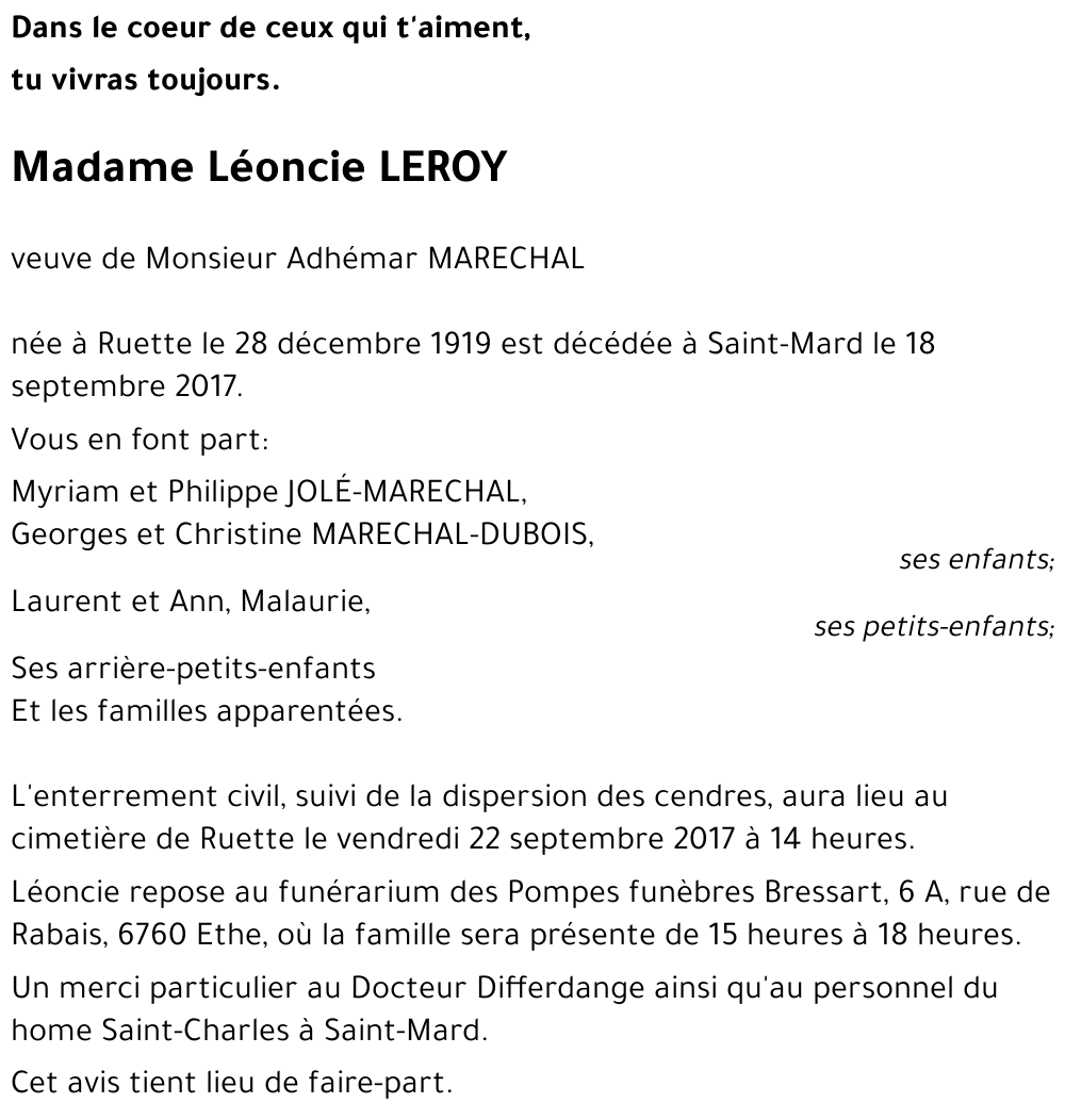 Léoncie LEROY 