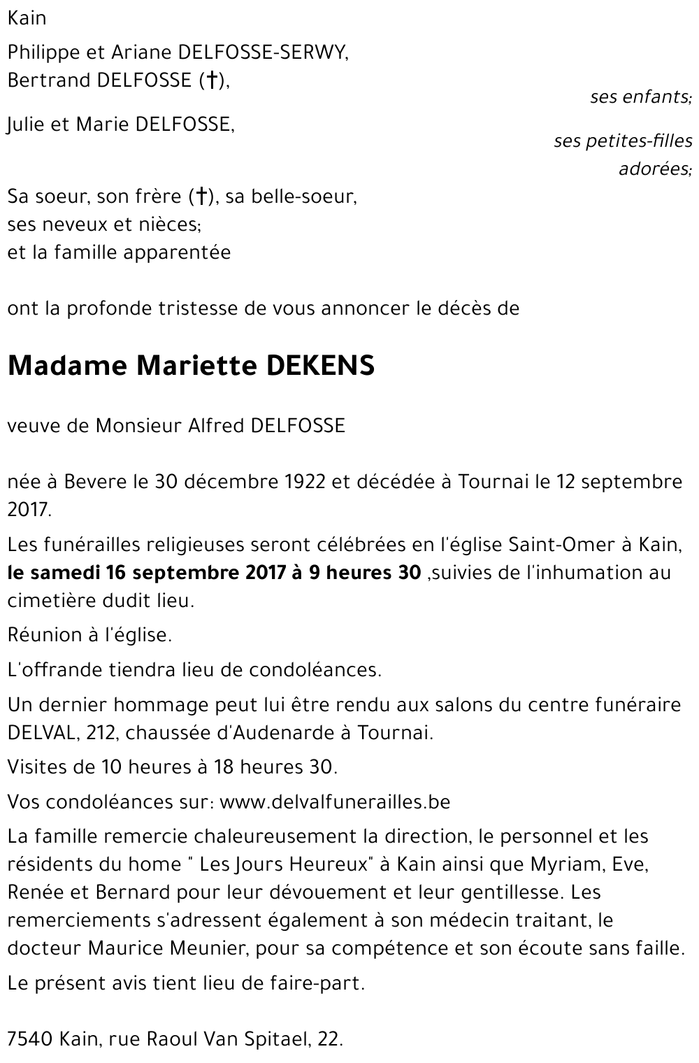 Mariette DEKENS
