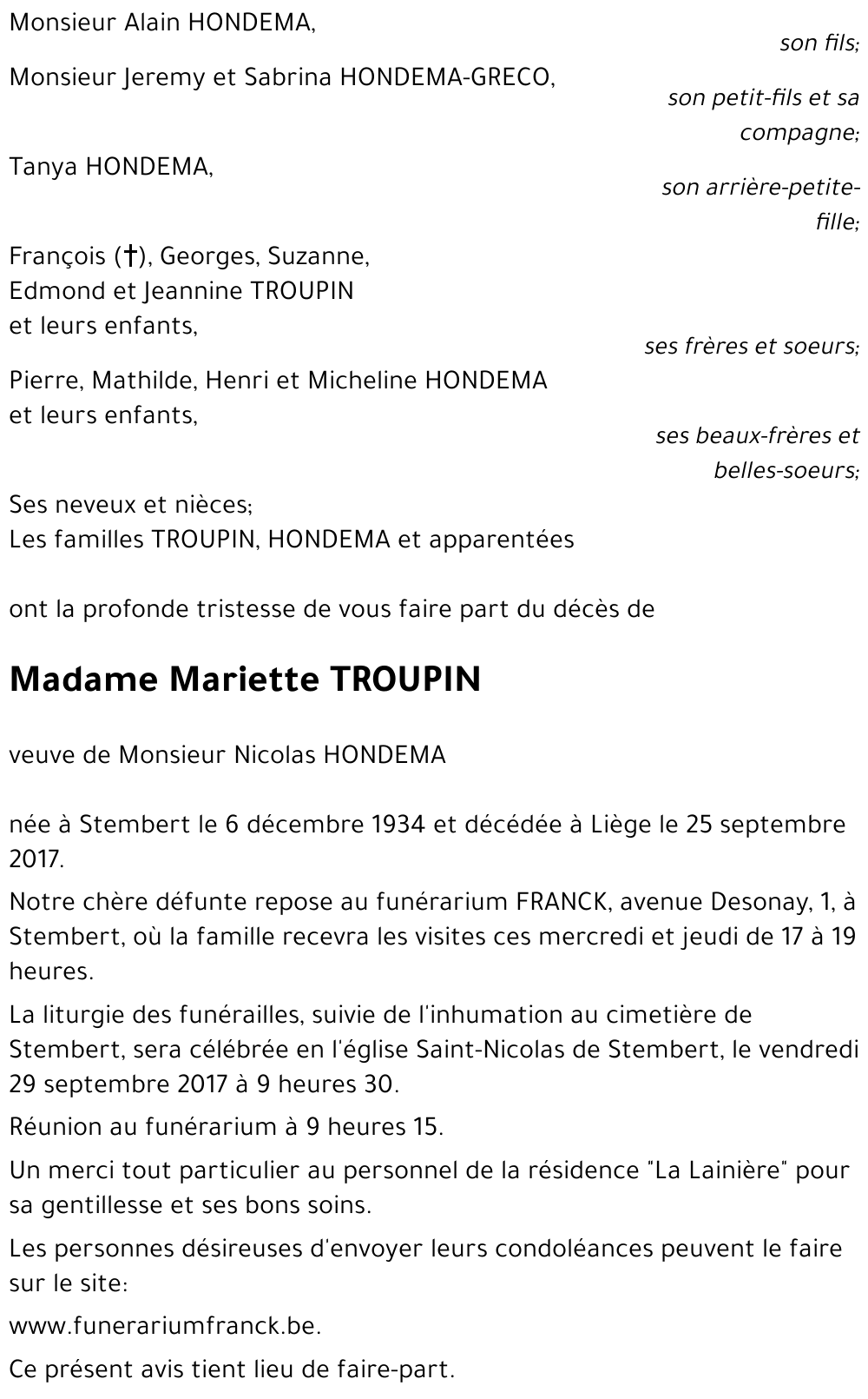 Mariette TROUPIN