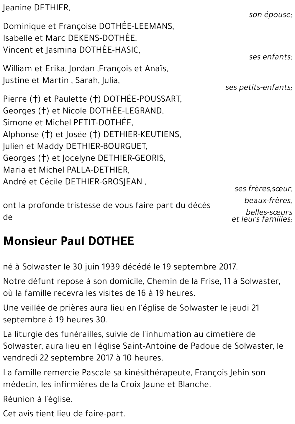PAUL DOTHEE