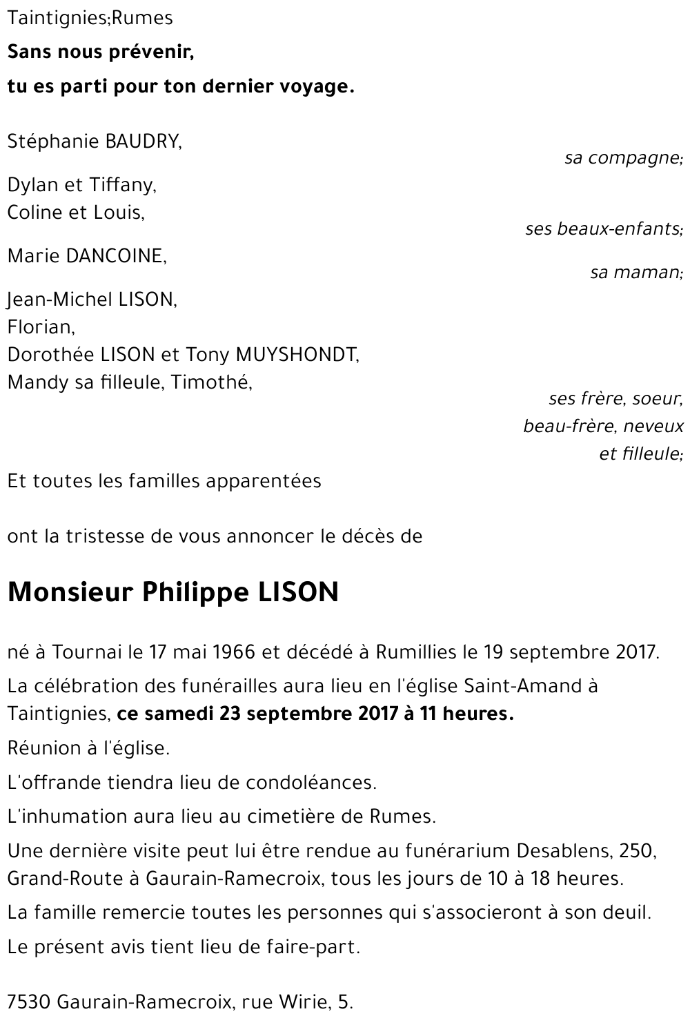 Philippe LISON
