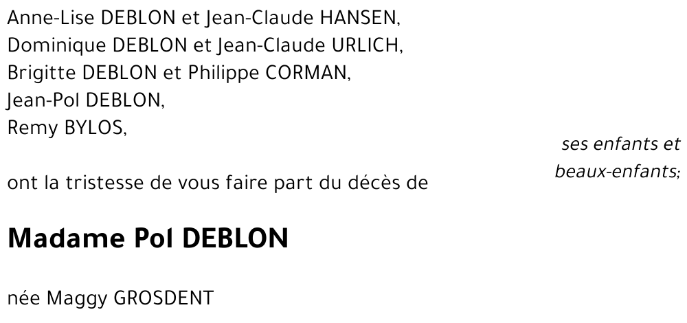 Pol Deblon