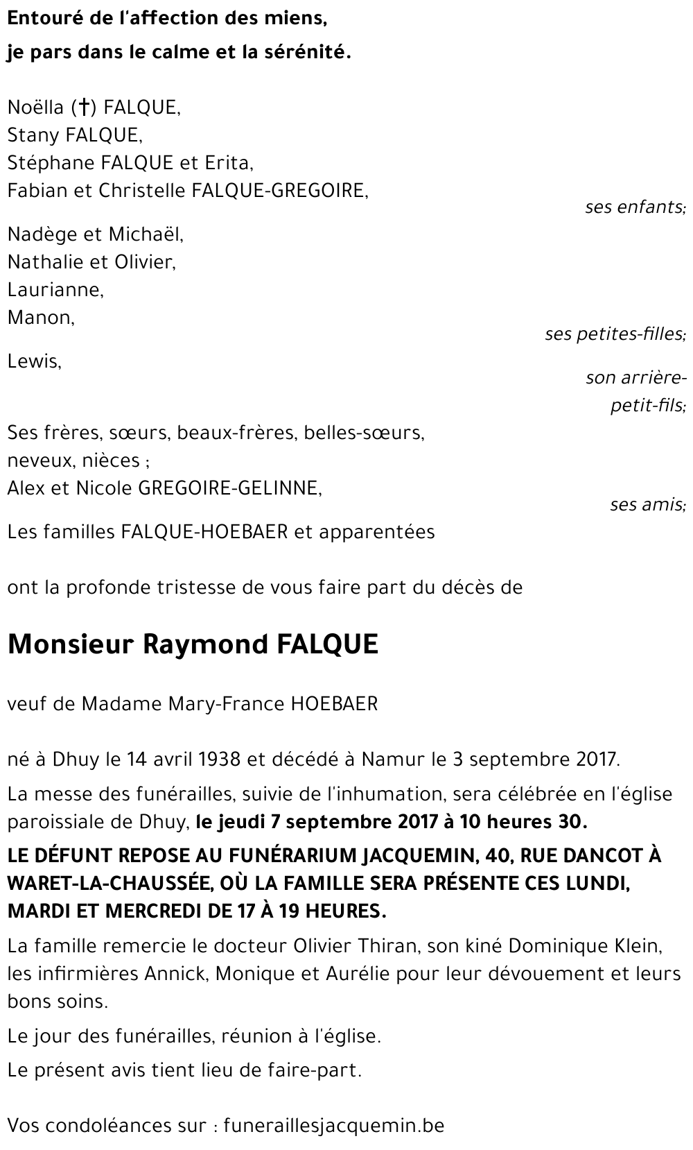 Raymond FALQUE