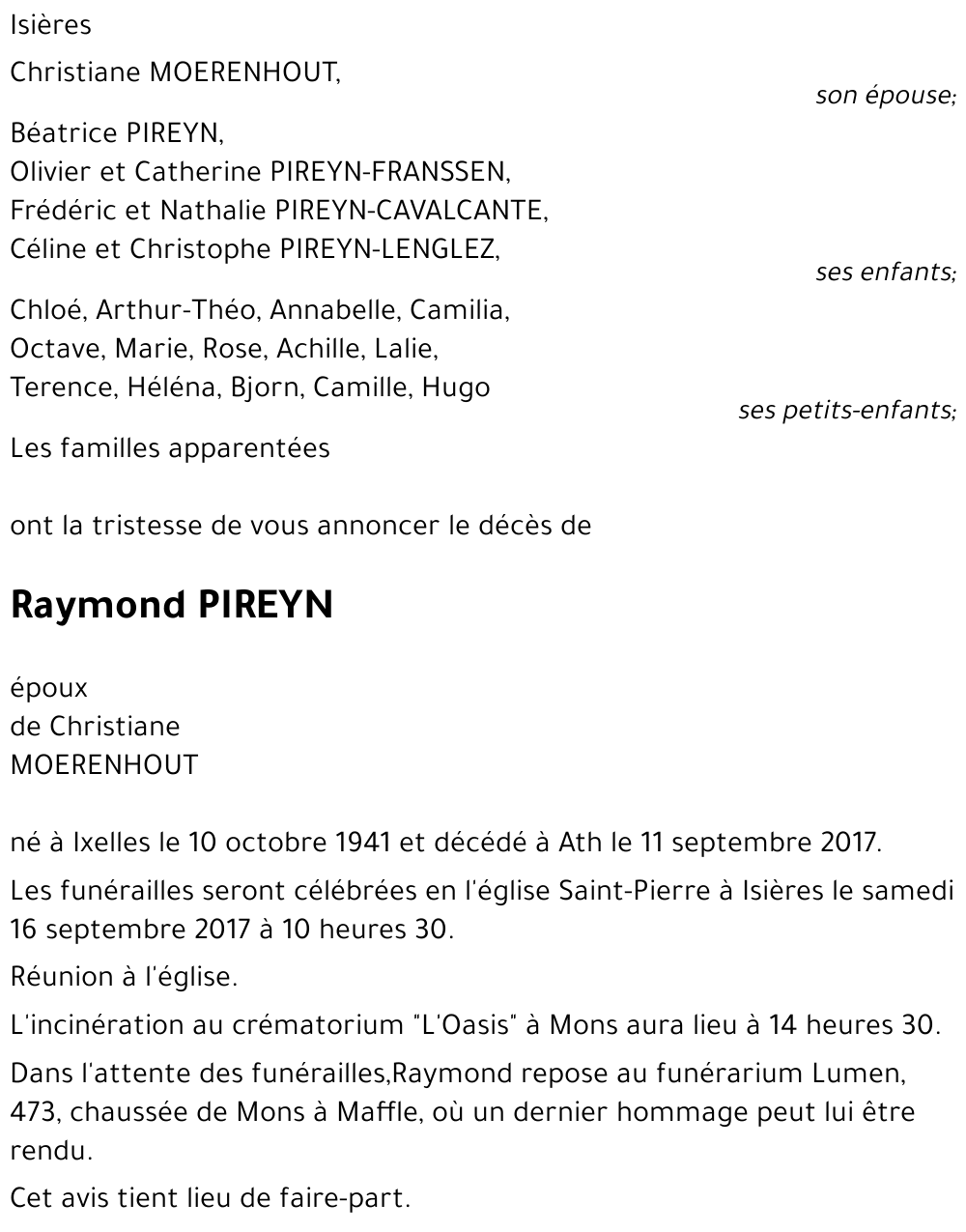 Raymond PIREYN