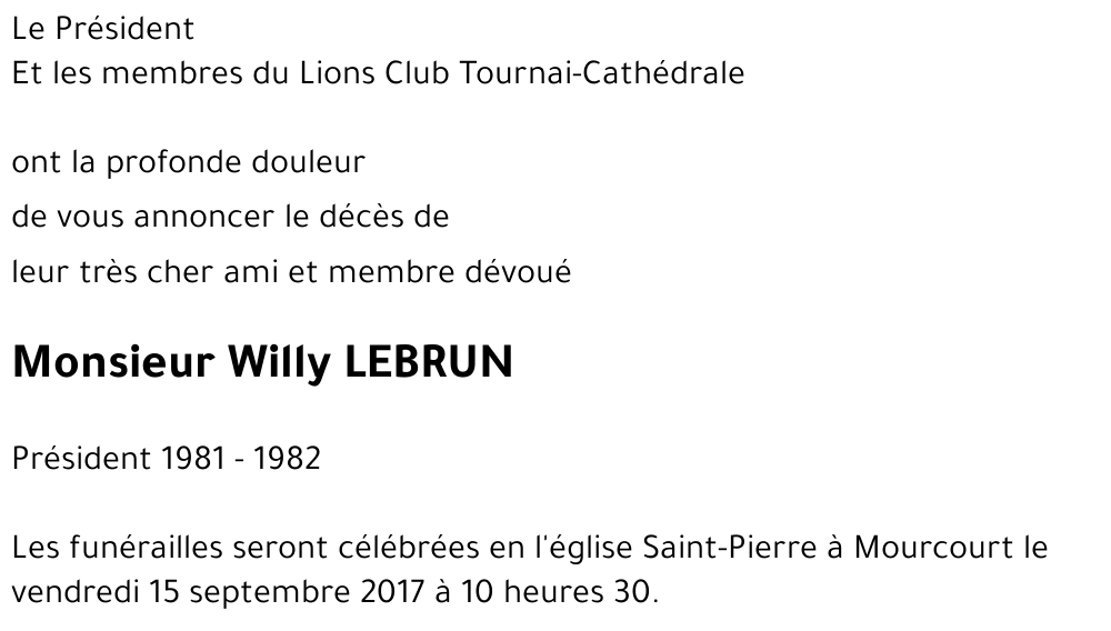 Willy LEBRUN
