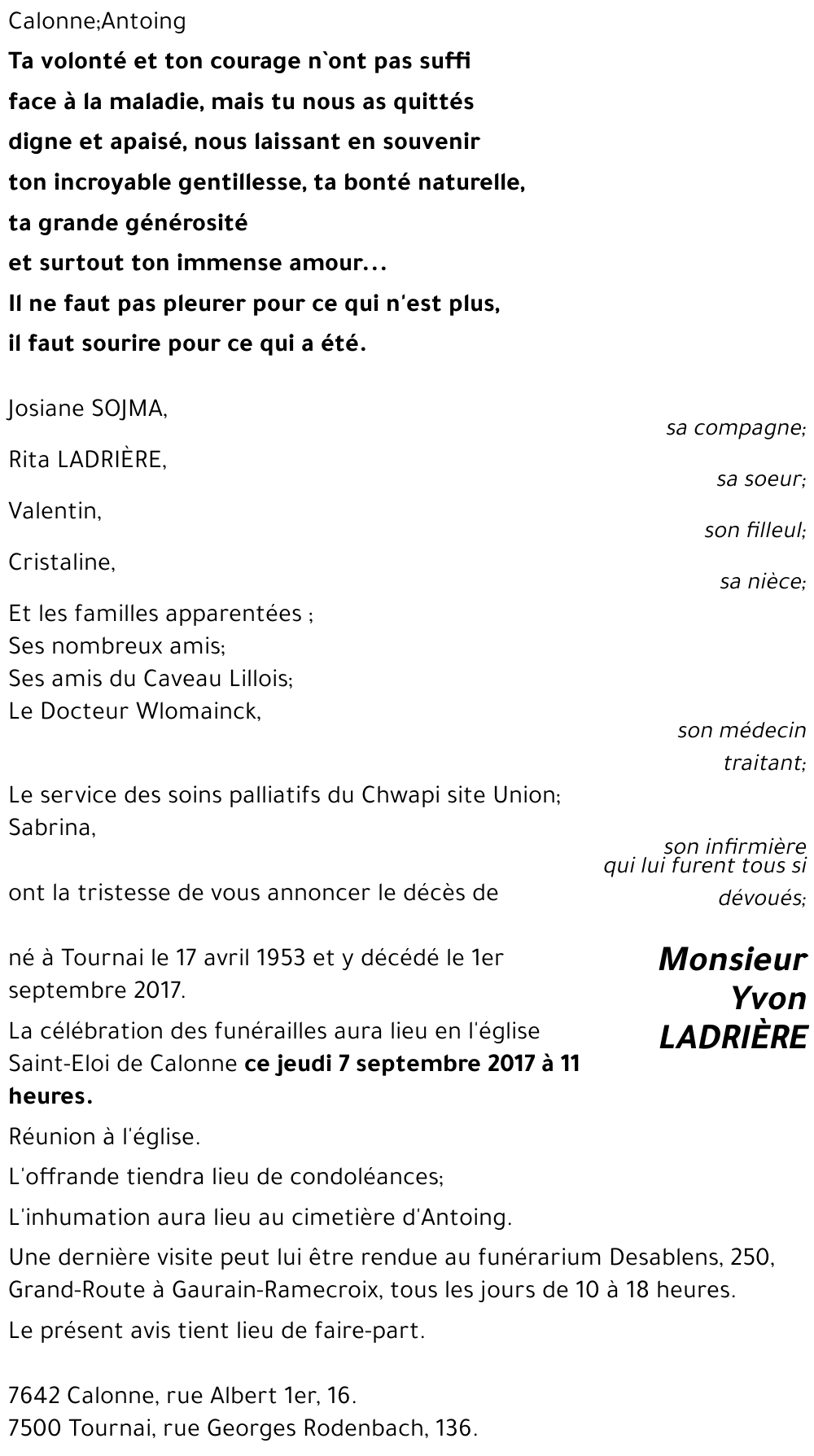 Yvon LADRIÈRE