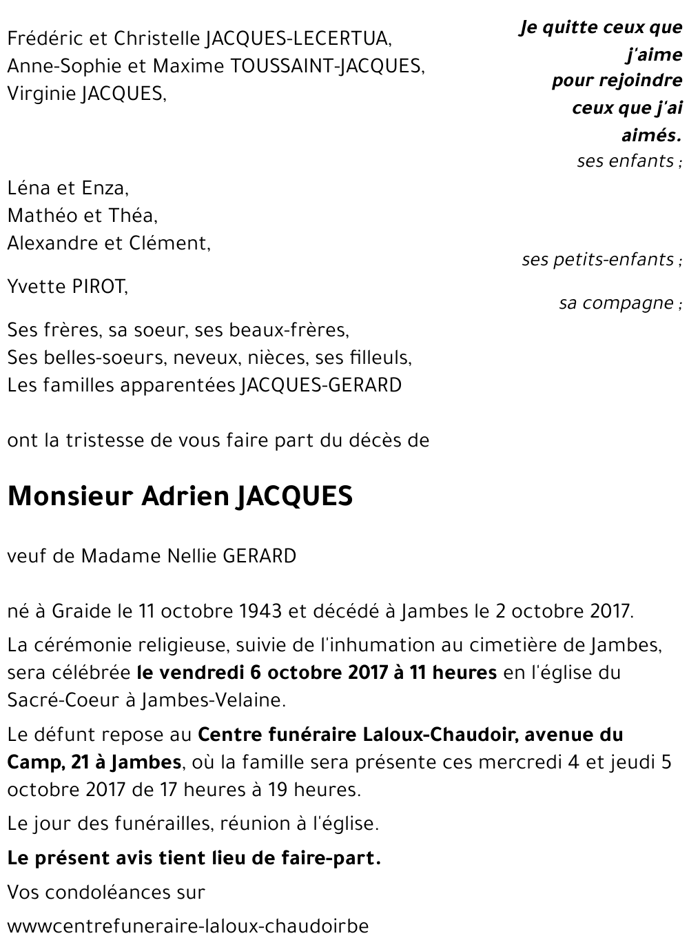 Adrien JACQUES