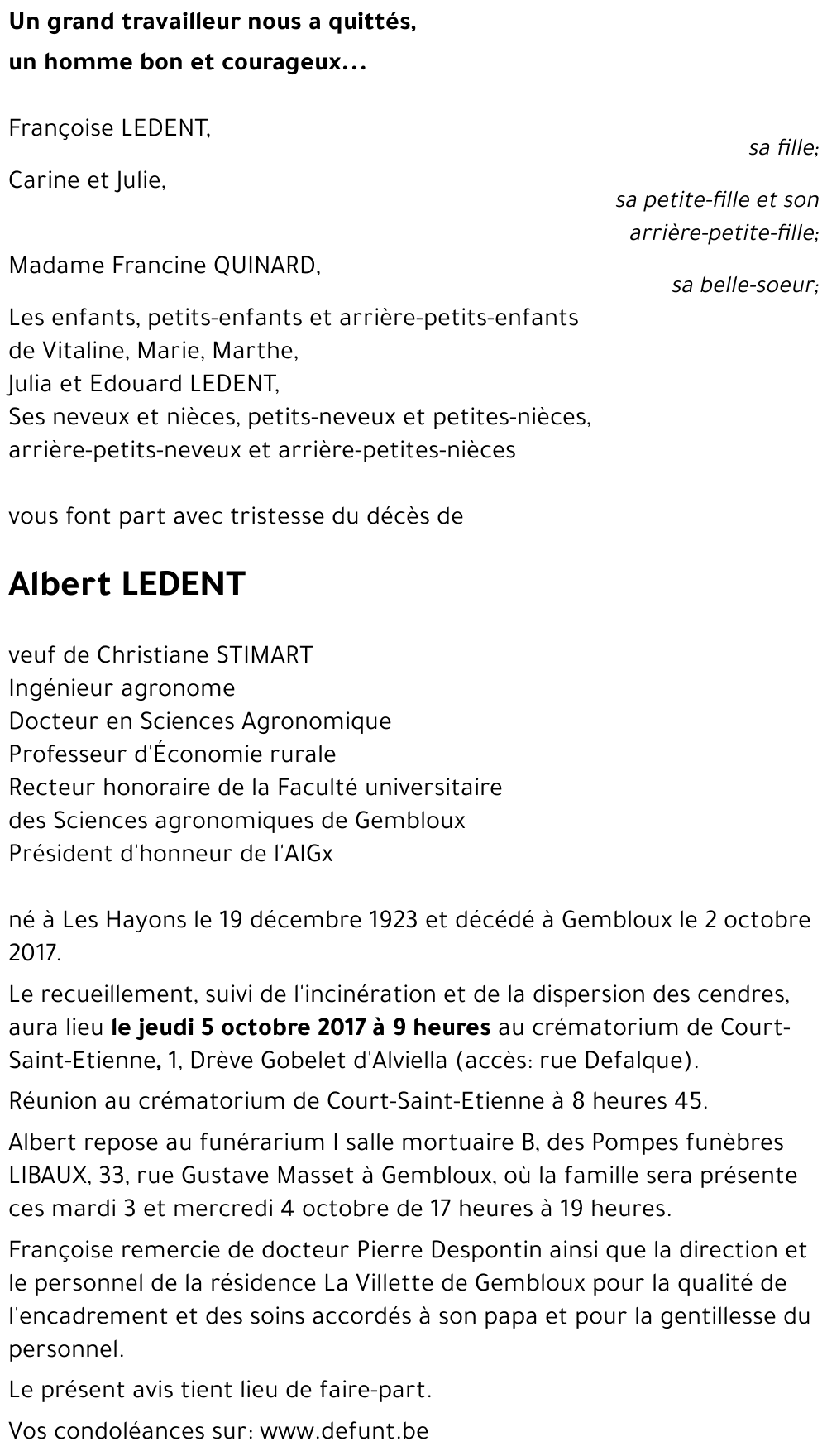 Albert LEDENT