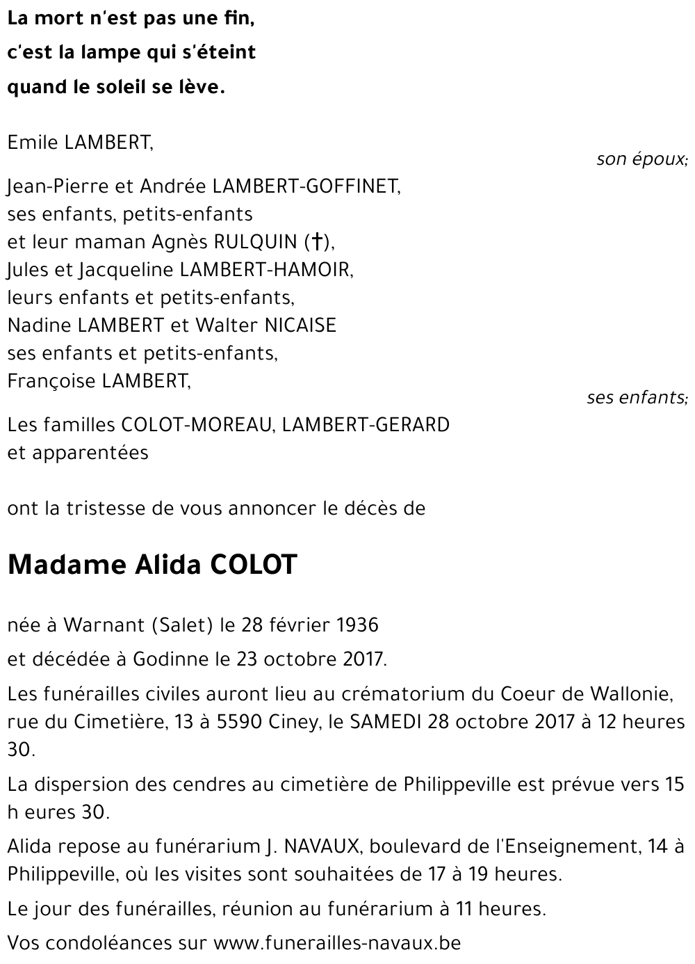 Alida COLOT