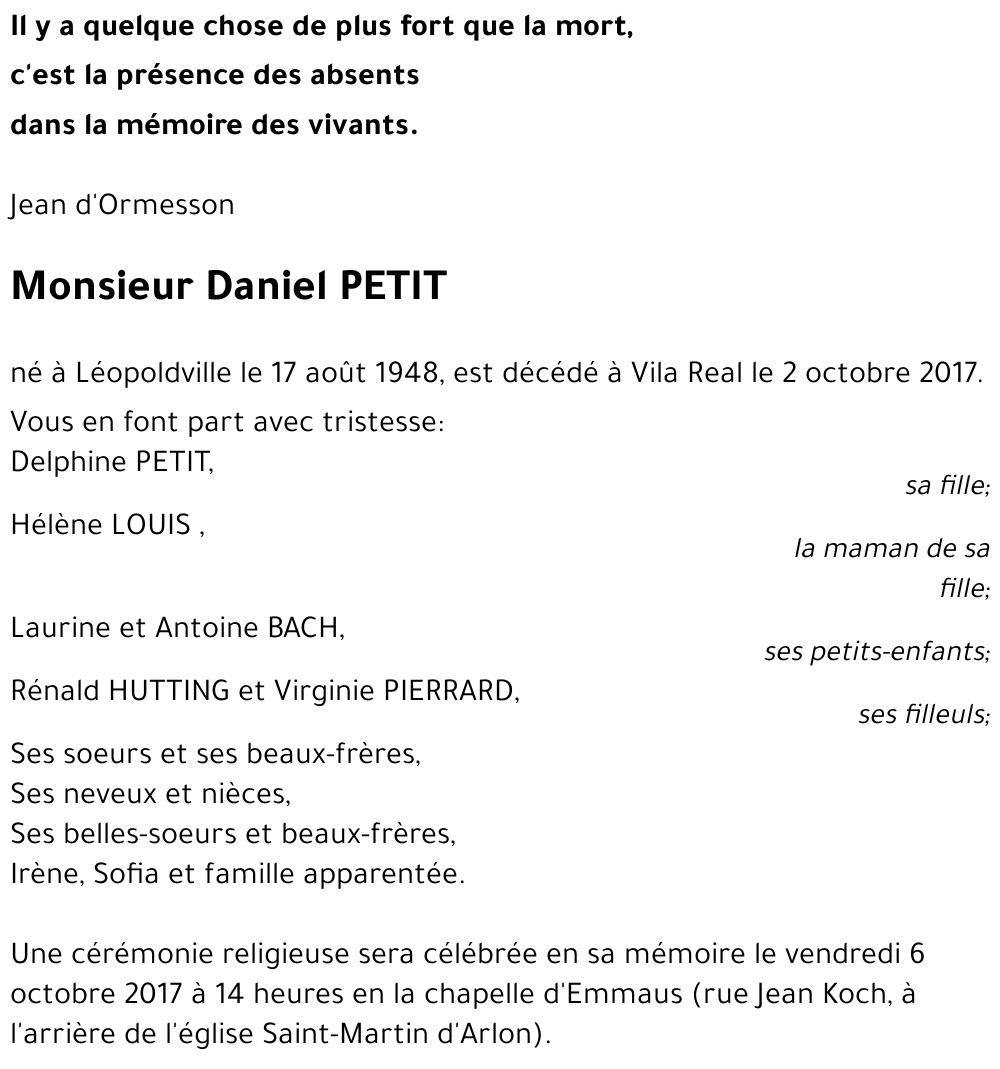 Daniel PETIT