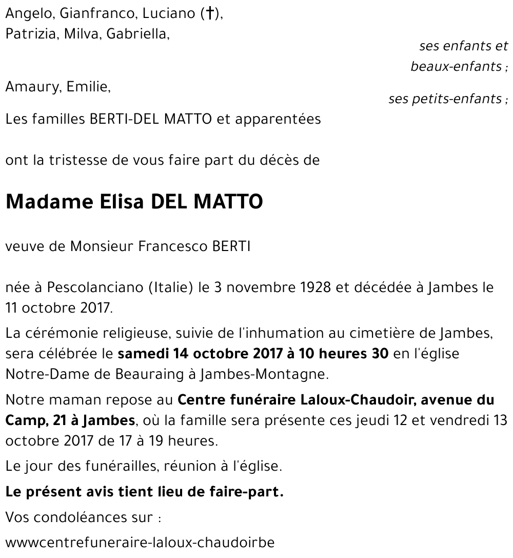 Elisa DEL MATTO