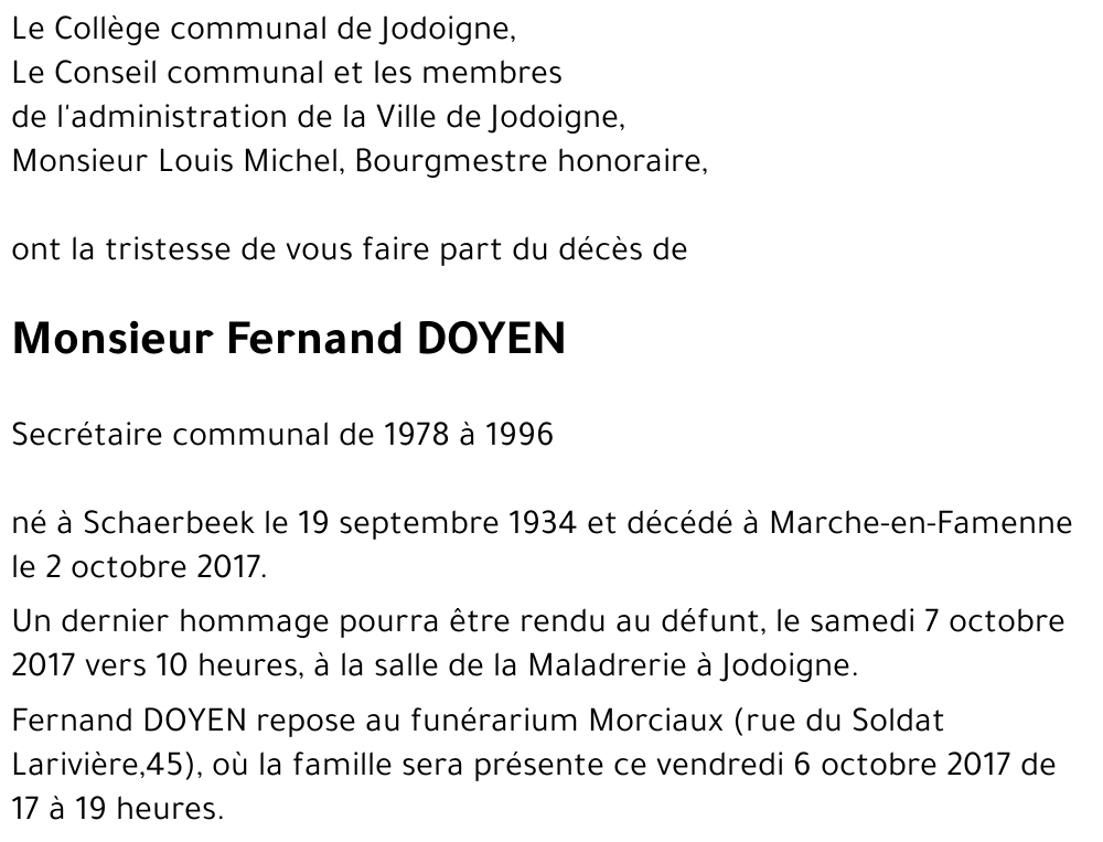 Fernand DOYEN