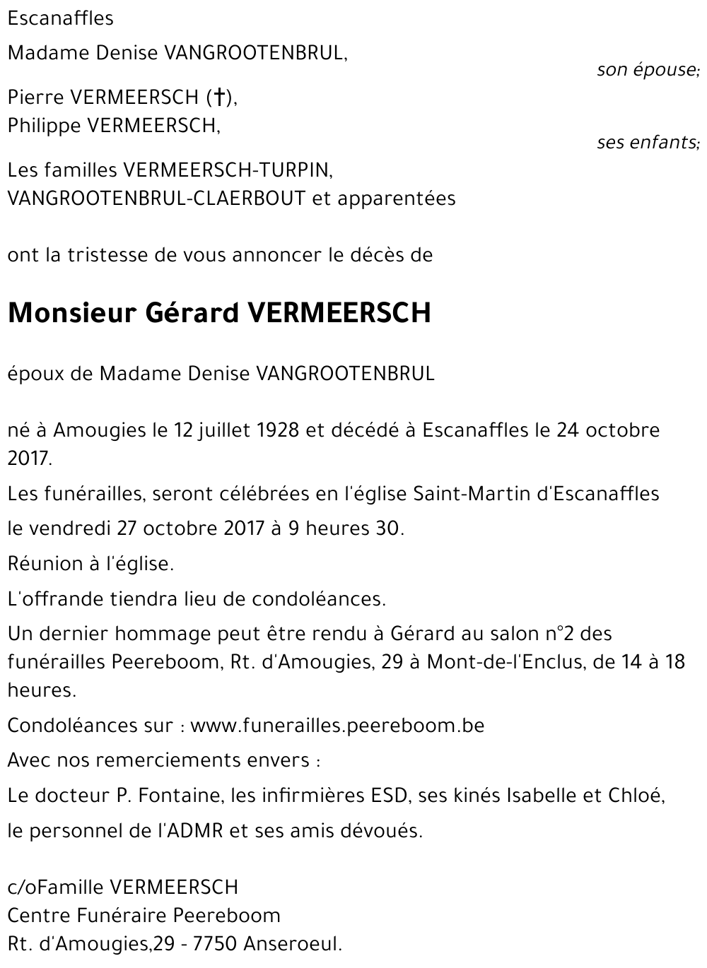Gérard VERMEERSCH