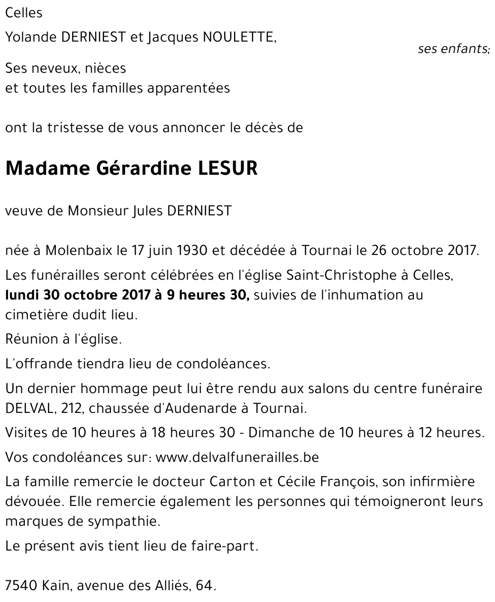 Gérardine LESUR