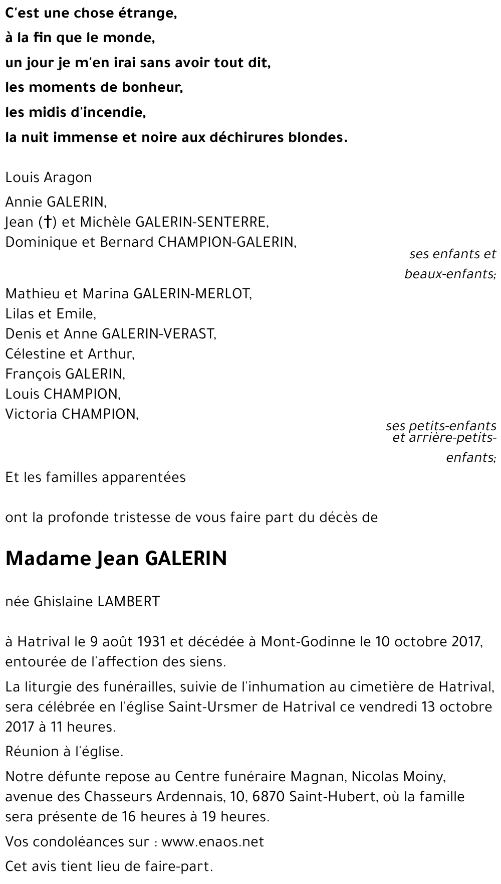 Ghislaine LAMBERT