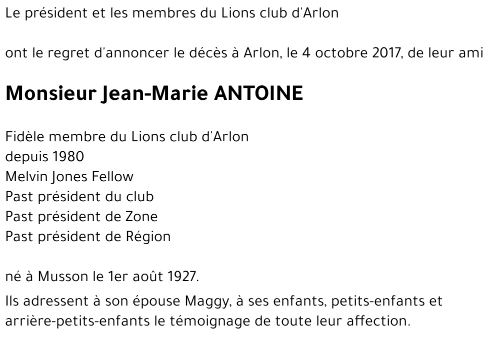 Jean-Marie ANTOINE