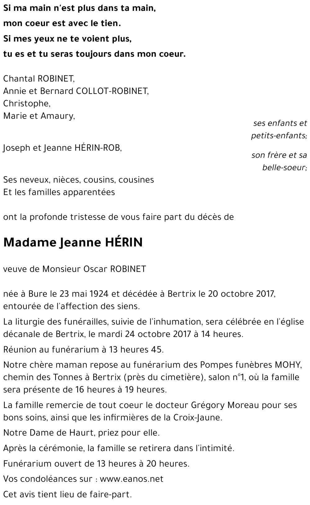 Jeanne HÉRIN